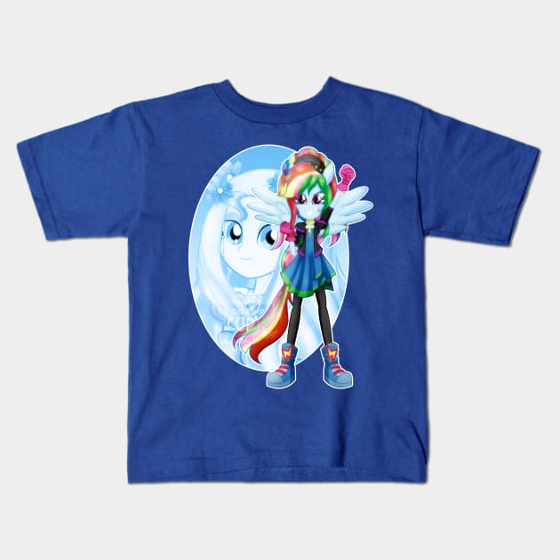 Aphrodite's warrior_Rainbow Dash Kids T-Shirt by jotakaanimation
